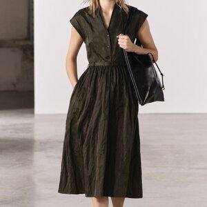 NWT Zara Collection Shirt Dress Size Small
